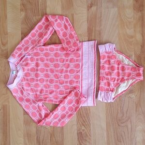 Cabana Life girls size 5 rashguard and bottoms